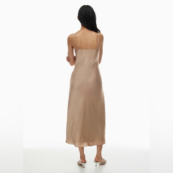 WILFRED Only Slip Satin Maxi Dress | Champagne | Small - Picture 3 of 11